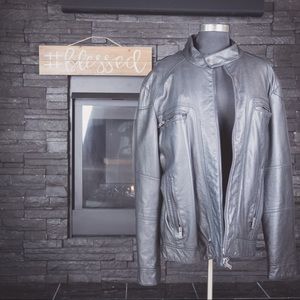 Motorcycle Style Leather Jacket